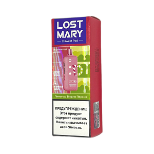 Купить Картридж LOST MARY X-Link Sweet 20000 Лимонад вишня персик 2% по цене 780 руб.