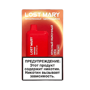 Купить Lost Mary BM5000 Красный яблочный лед по цене 840 руб.