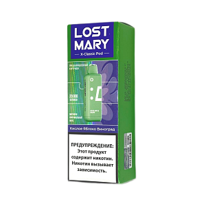 Купить Картридж Lost Mary X Link Classic 20000 Кислое яблоко виноград 2% по цене 780 руб.