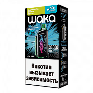 Купить WAKA BLAST 38000 Кислое яблоко + лёд микс по цене 1&nbsp;530 руб.