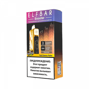 Купить ELFBAR 30000 Чай, лимон, лайм с регулировкой крепости по цене 1&nbsp;050 руб.