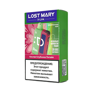 Купить Устройство + картридж LOST MARY X Link 20000 Кислая клубника питайя 2% по цене 1&nbsp;250 руб.